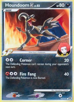 Houndoom E4 65/111 Common | Rising Rivals | Pokemon Card - Image 1