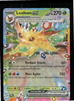 Leafeon ex 006/131 Holo Double Rare Prismatic Evolutions Pokemon Near Mint - Image 1