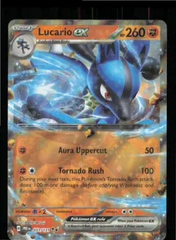 Lucario ex 051/131 Holo Double Rare Prismatic Evolutions Pokemon Near Mint - Image 1