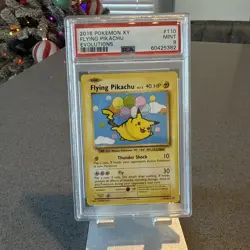 2016 POKEMON XY EVOLUTIONS #110 FLYING PIKACHU PSA 9 - Image 1