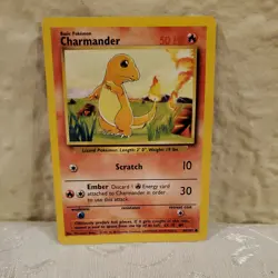 Pokemon Charmander 46/102 1st Edition Base Set Card 1999 WotC NM - Image 2