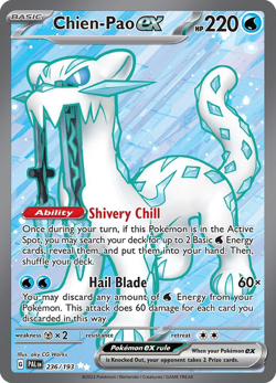Chien-Pao ex 236/193 Ultra Rare Paldea Evolved Pokemon Lightly Played - Image 1