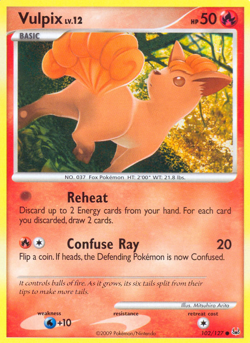 Vulpix 102/127 Common | Platinum | Pokemon Card - Image 1