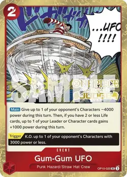 Gum-Gum UFO (Judge Pack Vol. 6) UC One Piece Promotion Cards OP10-020 NM - Image 1