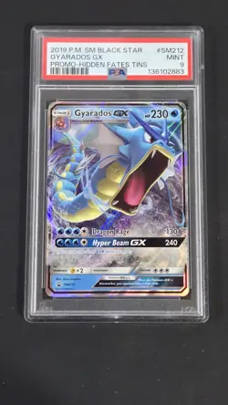 PSA 9 Gyarados GX SM212 SM Black Star Promo Pokemon 2019 - Image 1