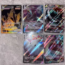 Pokemon TCG Vmax Lot 5 Cards Mint Condition Compared To New - Image 1