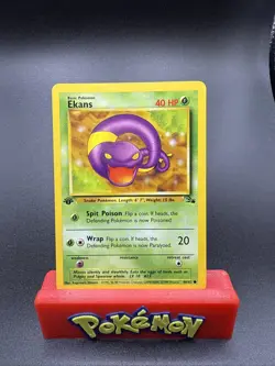 Pokemon TCG - EKANS - 1ST EDITION - 46/62 - FOSSIL (1999) WOTC - VINTAGE - NM - Image 1