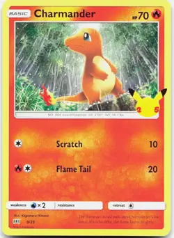 Charmander 009/025 Promo McDonald's 25th Anniversary Promos Pokemon Near Mint - Image 2