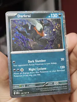 Pokemon TCG Darkrai 136/197 Cosmos Holo Excluisive W/Double Swirl NM - Image 2