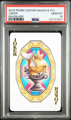 PSA 10 Magikarp Joker Playing Cards Pokemon Center Nagoya Limited 2015 Japanese - Image 2
