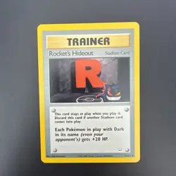 Pokemon Rocket's Hideout 63/64 Team Rocket Trainer Pokemon Card - WOTC NM - Image 1