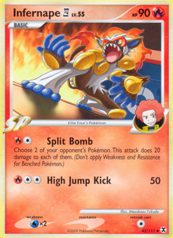 Infernape E4 43/111 Uncommon | Rising Rivals | Pokemon Card - Image 1