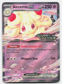 Alcremie ex (Journey Together Stamped) 075/159 Pokemon NM - Image 1