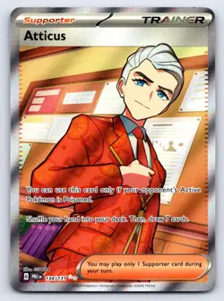 Atticus 134/131 Holo Ultra Rare Prismatic Evolutions Pokemon Near Mint - Image 1