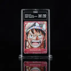 TAG 10 GEM MINT Monkey.D.Luffy - One Piece Film Red Alt Art - P-022 Promo Card - Image 1