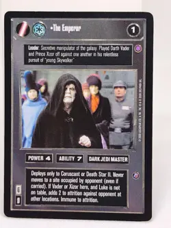 The Emperor Card Reflections II Star Wars CCG Customizable Card Game - Image 1