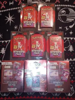 (8×) Pokemon Mystery Gems Box 1 CGC Graded Card & 1 Booster Pack + Mystery Packs - Image 3