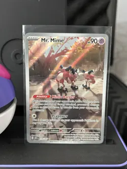 Mr Mime 179/165 Scarlet Violet 151 TCG Pokemon Card Illustration English Rare NM - Image 1
