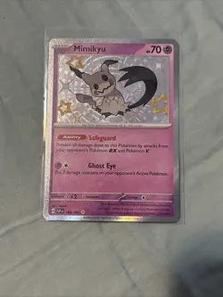 Mimikyu 160/091 Shiny Rare Paldean Fates Collectible Card Fresh From Pack - Image 1