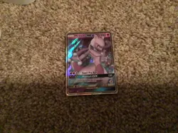 Pokemon Mewtwo GX Ultra Rare Hidden Fates 31/68 Holo Basic 180 HP Psycrush - Image 1