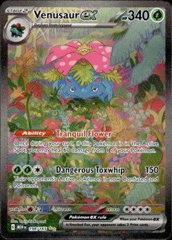 Pokemon Venusaur ex 198/165 151 Special Illustration Rare Near Mint - Image 1