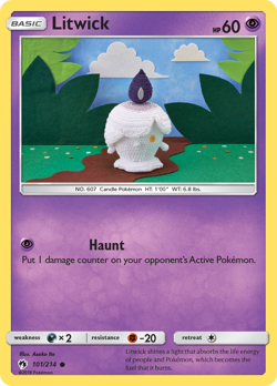 Litwick 101/214 Common | Lost Thunder | Pokemon Card - Image 1
