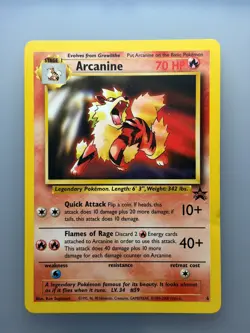 Arcanine 2000 Pokemon TCG Black Star Promo # 6 Vintage Rare Non Holo - Image 1
