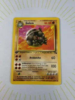 Pokemon TCG Golem Fossil 36/62 regular 1st Edition ✨ - Image 2