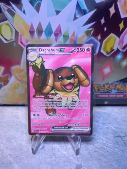 Dachsbun ex - 160/142 - Pokemon TCG Stellar Crown (2024) - Full Art - HOLO - Image 1