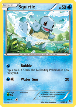 Squirtle 14/101 Common | Plasma Blast | Pokemon Card - Image 1