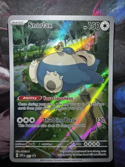 Pokemon TCG Snorlax Svp Promo 051 Scarlet & Violet 151 ETB Promo - Image 1