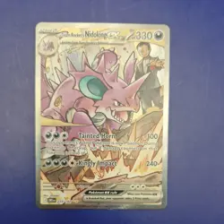 Pokemon Team Rocket’s Nidoking 233/182 Destined Rivals Near Mint Holo English - Image 1