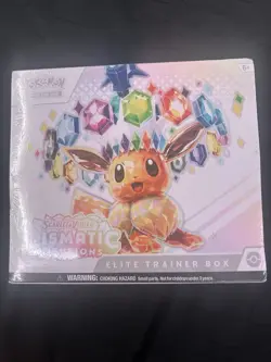 Pokemon TCG Prismatic Evolutions ETB Eevee Booster/Promo NO TEAR NO DENT - Image 1