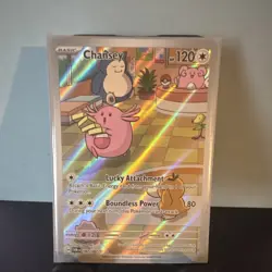 Pokemon TCG Chansey 187/167 Sv06 Twilight Masquerade IR Holo Full Art - Image 1