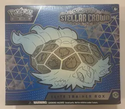 Pokemon TCG Scarlet & Violet Stellar Crown ETB Elite Trainer Box - Image 1