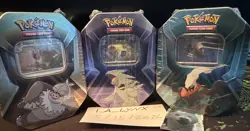 Pokemon TCG - Triple Whammy Collector Sealed Tins x3 (Complete Set) - Image 1