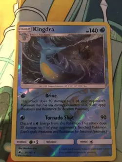 Kingdra Reverse Holo - 31/147 - SM Burning Shadows - NM - Free Shipping - Image 1