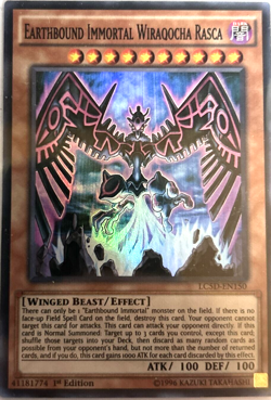Earthbound Immortal Wiraqocha Rasca - Super Rare 1st Ed. YuGiOh Card LC5D-EN150 - Image 1