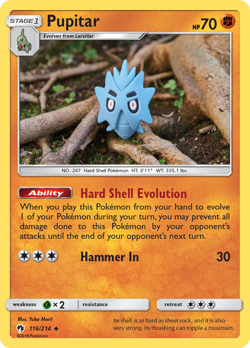 Pupitar 116/214 Uncommon | Lost Thunder | Pokemon Card - Image 1