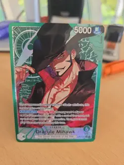 One Piece TCG • Dracule Mihawk OP14-020 • Alternate Artwork • ENG/NM +Jinbe Op14 - Image 1