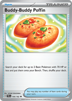 Buddy-Buddy Poffin 144/162 Uncommon | Temporal Forces | Pokemon Card - Image 1