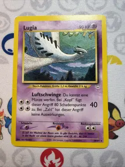 GERMAN Lugia 20/64 - Pokemon Neo Revelation Non Holo Rare MP - Image 1