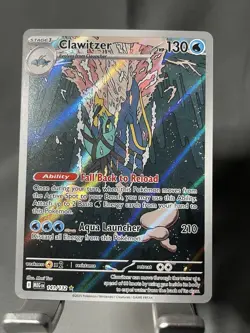 Pokemon Clawitzer Me01: Mega Evolution Illustration Rare 141/132 Holo HP 130 - Image 1