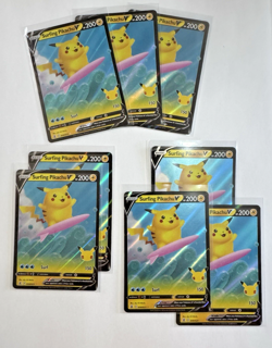 Surfing Pikachu V 008/025 Ultra Rare Holo NM (Pokemon TCG: 25th Celebrations) - Image 3