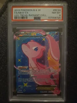 Pokemon TCG Mew EX Full Art RC24/RC25 Legendary Treasures PSA 8 - Image 1