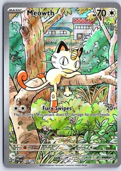 Pokemon Meowth 106/94 Illustration Rare - Phantasmal Flames🔥🔥 - Image 1