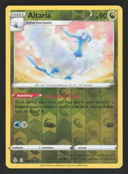 Altaria 106/203 Reverse Holo Rare Pokemon Evolving Skies NM/VLP - Image 1