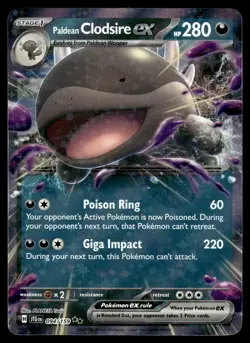 PALDEAN CLODSIRE EX 094/159 Double Rare Journey Together Pokemon Holo NM - Image 1