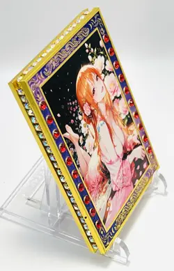 💗Nami One Piece Waifu-Gold Metal Diamonds Sandwich Card-Serialized 22/50💗 - Image 3