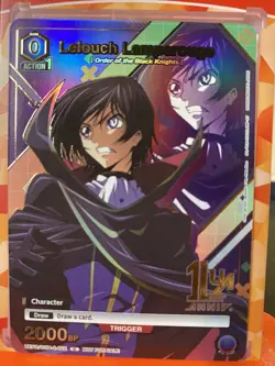 Union Arena Lelouch Lamperouge Gold Foil Alternate Art Promo Code Geass - Image 1